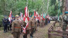 Uroczystość obchodów 76 rocznicy bitwy 9 Pułku Strzelców Konnych AK z Niemcami w rejonie Osowe Grzędy w dniu 8 września 2020 r.